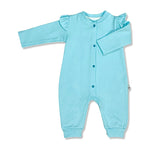 Solid Color - Basic Baby Girl Romper with Ruffles