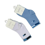 white and light blue toddler boy socks